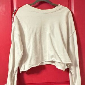 Levi's Cream Cropped Sweatshirt